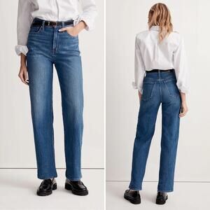 Madewell The Perfect Vintage Wide Leg Jean Leifland Medium Wash Size 33 NEW